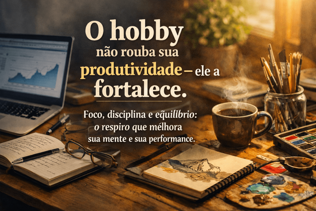 O hobby que você chama de distração talvez seja a parte que mais te potencializa no seu&nbsp;dia